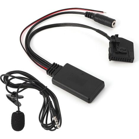 Adaptateur de câble AUX Bluetooth 18 broches avec microphone pour Mercedes-Benz Comand 2.0 W211 W208 W168 W203 (1/5)