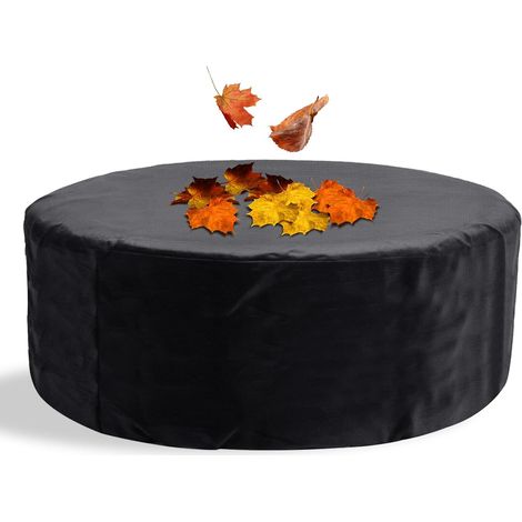 Couverture Ronde pour Bain à remous 190 x 70 CM-420D Résistant aux UV et imperméable, Couverture complète pour Bain à remous extérieur 4 Places (Portable) (1/5)