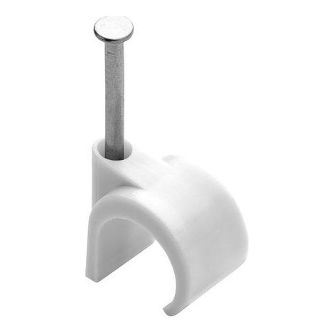50 Stück Drahtklammern, Durchmesser 16 bis 19 mm, weiß SANS MARQUE