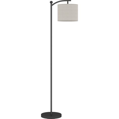 Lampadaire à intensité variable avec 2 températures de couleur, télécommande, minuterie 60 minutes, 160 cm, noir (1/5)