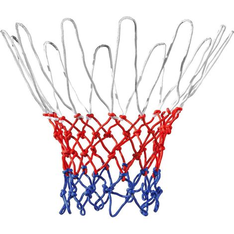 filet De Basket Quipement De Sport Pour La Maison - Nylon Rouge Blanc Et Bleu - 12 Boucles Pour Jardin Intrieur Et Extrieur - Quipement De Gym - D (1/5)