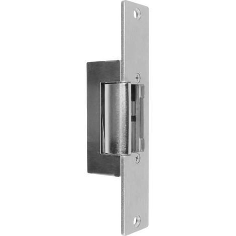Ouvre-porte électrique 12V DL6000P – Acier inoxydable nickelé – Compatible interphones 12V – Installation simple – Elro