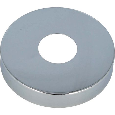 tecuro Hahnrosette (1/2) Ø 22 mm x Ø 80 mm x Höhe 15 mm, Messing verchromt (1/4)