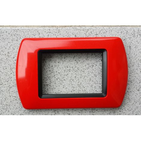 Abs Placchette Compatibilial Pour Living International Placca Series Rouge