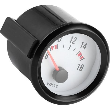 52-mm-Analogvoltmeter mit blauer LED, Messbereich 8–16 V, hohe Genauigkeit