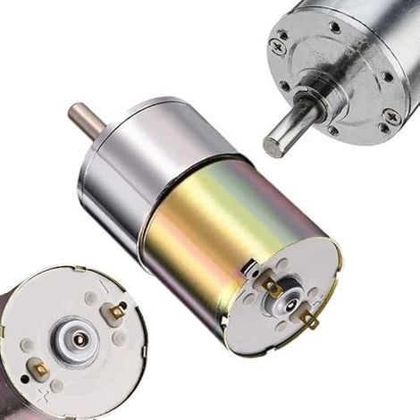 Electric Motor 200RPM 12V DC High Torque 12V Micro DC Gear Motor 6mm Diameter Speed Reduction (1/5)