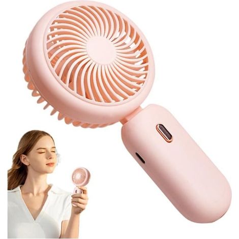 Ventilateur de main pliant, petit ventilateur portable Éventail de main personnelle pliable à vent fort 3 Vitess air stronge air (1/5)