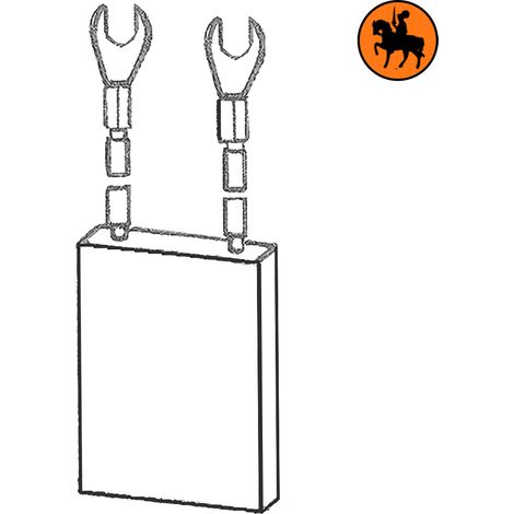 Ensemble de 4 balais de charbon FENWICK 3131846/ 800027 12,7x38,1x51mm