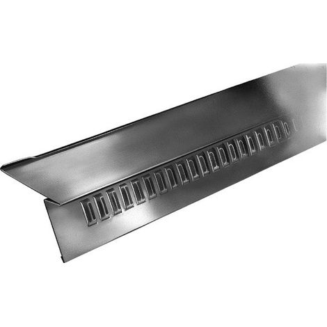 Bande d'égoût ventilé - kit de 10 bandes - zinc naturel - dév. 166 mm - ép.0.65 mm - lg 2m - 209857000