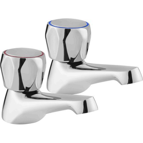 Deva Vitality Round Bath Taps Pair - Chrome