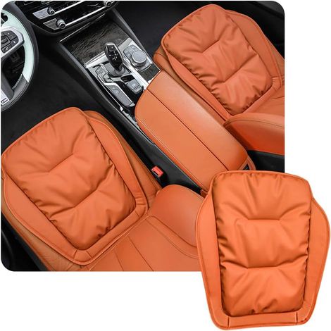 1 coussin de siège, cuir nappa, antidérapant, mousse à mémoire, universel, voiture bureau maison (1/5)
