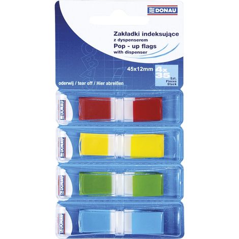 PP-Registerkarten 12x45mm 4x35