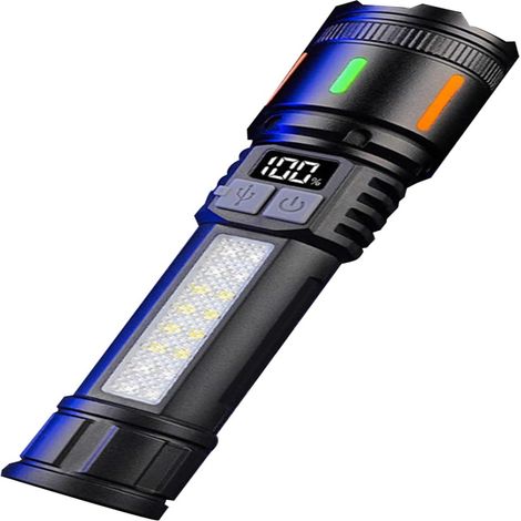 Lampe de poche LED ultra lumineuse rechargeable par USB pour camping randonnée urgence (1/5)