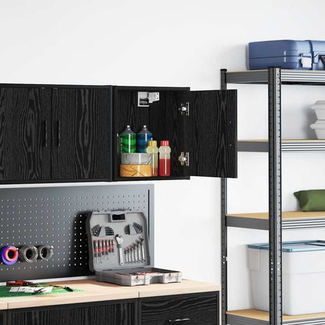 Maison Exclusive - Pensile per Garage Nero in Legno Multistrato
