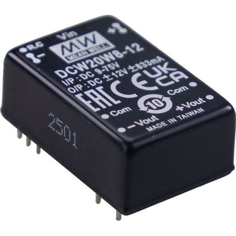 [GEBRAUCHT] B-Ware MEAN WELL Wandler Konverter DC DC Netzteil SCW20W8-12 12 V 20 W DIP24 1 Stück (1/2)