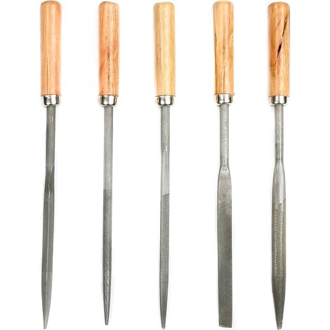 Ensemble de 5 limes aiguilles, pour une utilisation pratique en entretien, réparation et bricolage.-AquaForge (1/4)
