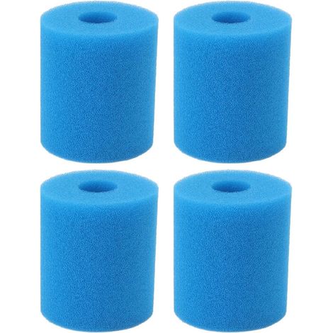 Lot de 4 filtres de piscine, détachants, éponges absorbant l'huile, type H, cartouches filtrantes concentriques en coton THPE. (1/5)