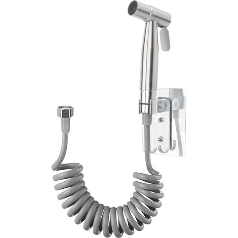 Kit Douchette WC Bidet de Toilette Pulvérisateur de bidet à main Pulvérisateur de Toilette pour Bidet avec Tuyau ABS de 40-200 cm,Crochets sans Perçage pour Salle de Bain (1/5)