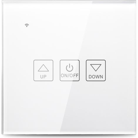 Variateur Wifi Avec Panneau En Verre Trempe Pour Lampe Dimmable, Controle Vocal Compatible Avec Google Home, Minuterie (1/5)