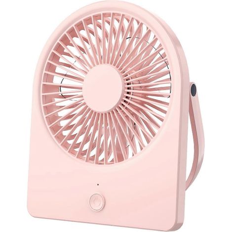 Ventilateur de bureau USB, 8,9 cm (3,5 pouces) [Vent puissant, ultra silencieux], petit ventilateur de bureau à 3 vitesses réglables, connexion USB-C portable-AquaForge (1/5)