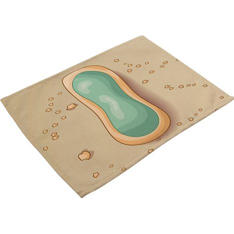 Tapis De Table En Coton Et Lin - Isolation Thermique Et Résistance À L'usure - Pour Salle À Manger Et Cuisine - Lot De 1 (1/2)
