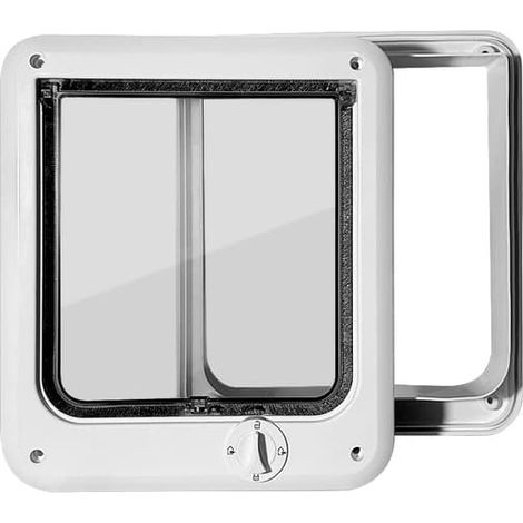 Porte pour animaux, chatière, chatière pour chien, porte d'accès libre, porte battante, clôture anti-fugue pour chien à quatre voies, porte pour animaux (1/3)
