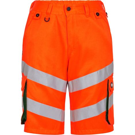 ENGEL Warnschutz Shorts Safety Light Herren 6545-319 Gr. 66 orange/grün (1/3)