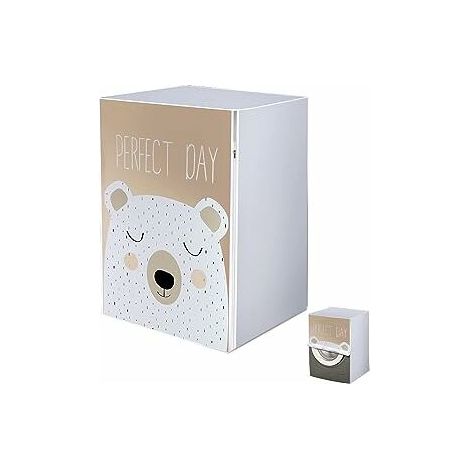Housse anti-poussière pour sèche-linge et lave-linge, motif ours mignon, dimensions : 62 x 55 x 86 cm-AquaForge (1/4)