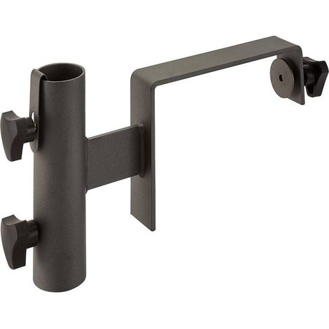 Portaombrellone da giardino con montaggio regolabile 98-183 mm - Nero PLATINO Homms (1/4)