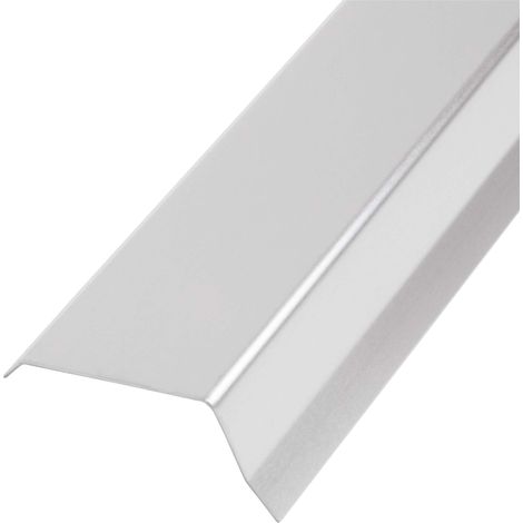 DAPRONA Dachblech Ortgangblech Giebelblech, 2m Silber Dacheindeckung Alublech für Flachdach und Steildach geeignet - 45mm