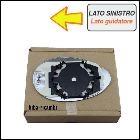 Piastra vetro specchio asferico termico lato sx-guidatore alfa romeo 156