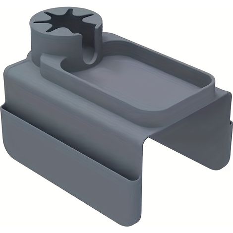 Organiseur Canapé Multifonction Plateau Antidérapant Résistant Chaleur – Porte-Gobelet Téléphone Poches Télécommandes – Idéal pour salons et chambres en gris