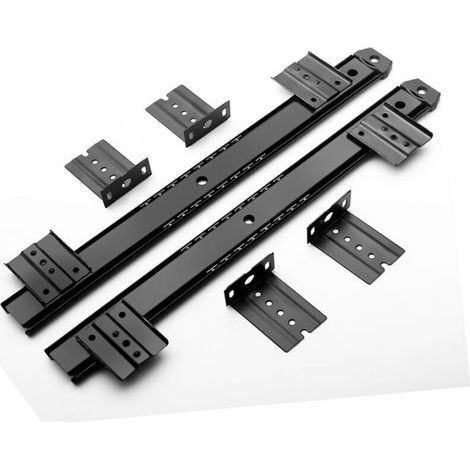 Gleitschienen für Tastaturschubladen – Stabile 305-mm-Metallschienen – Perfektes Montagezubehör für unter dem Schreibtisch (1/5)