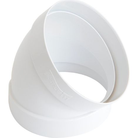 CURVA TUBO Ø100 FF 45° BIANCO PER CANALIZZATA