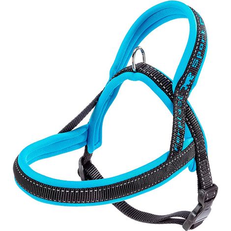 Ferplast SPORT DOG P Harnais pour chiens avec rembourrage soft. Différentes mesures et couleurs fluo.. Variante XS - Misure: A: 39 cm B: 48-58 cm - Bleu