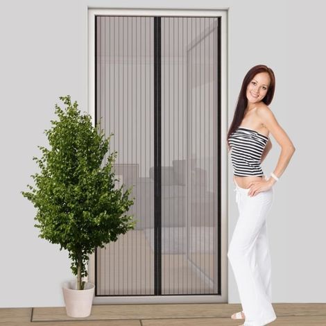 Easy Life Magnetischer Moskitonetzvorhang für Türen 100 x 210 cm – individuell kürzbar und einfach zu montieren (1/4)