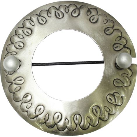 Gardinia Raffhalter für Vorhänge Ring Ø 12 cm Edelstahloptik Dekoartikel