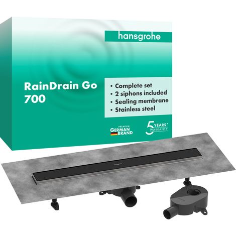hansgrohe RainDrain Go Komplettset Duschrinne 700, rückseitig (1/5)