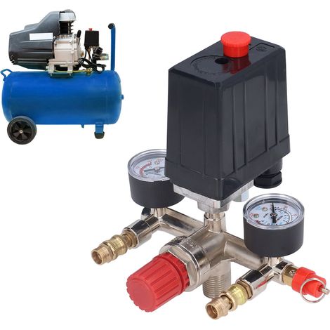 Kit de régulateur de pression pour compresseur d'air, interrupteur vertical 90-120PSI, 240V/380V