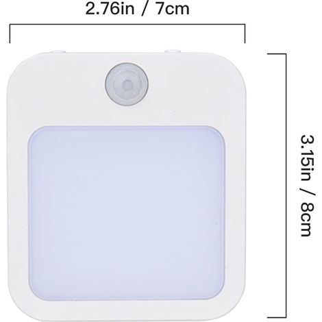 Nachtlicht – 2-Fassungs-Lampe mit Bewegungsmelder – LED-Steckdose – Nachtlicht – Warmes Licht – Dimmbar (1/5)