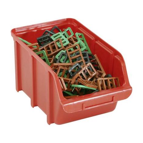 Almacenamiento raaco 106610 caja de almacenamiento roja práctica