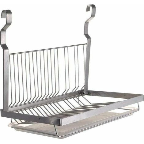 royaluxe -Égouttoir à vaisselle mural pliable en acier inoxydable B (1/5)