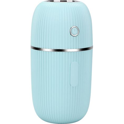 Diffuseur d'huiles essentielles USB portable, brumisateur d'aromathérapie pour maison et voiture, humidificateur d'air bleu, rechargeable, sans fil, silencieux (1/5)