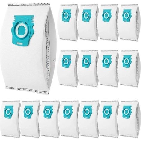 Sacs à poussière blancs (lot de 16) compatibles avec les aspirateurs Mino Guard séries M1/S1/L1 (1/5)