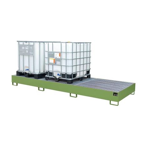 Bauer Auffangwanne AW 1000-3, lackiert, Resedagrün