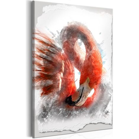 Tableau Imprimé "Red Flamingo" 60 x 90 cm (1/2)