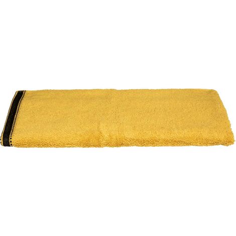 Toalla baño premium color mostaza 50x90cm (1/4)