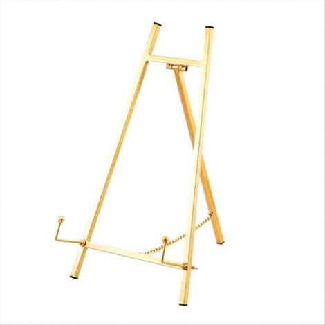 Chevalet de table moderne en métal avec trépied et support pour œuvres d'art (1/5)
