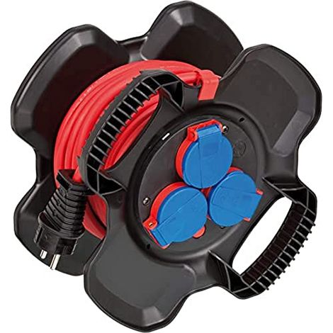 Brennenstuhl 1169717100 Alimentazione Prolunga Nero, Rosso 10.00 m AT-N05V3V3-F 3G 1,5 mm² (1/4)