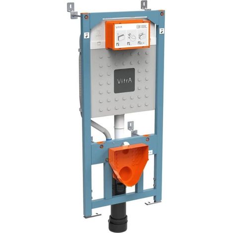 Vitra V12 bâti-support sol-mur pour WC suspendu, double chasse 3/6L, pour cloison légère ou mur porteur (762-5800-01)